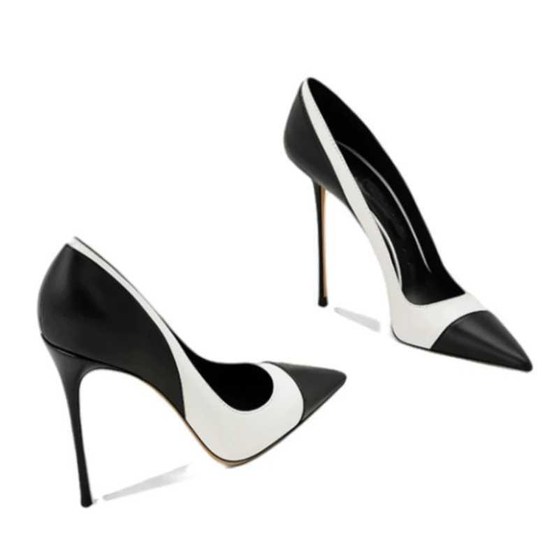 Home Office For Two - Sexy Color Block Pumps Yuejinlong Designer