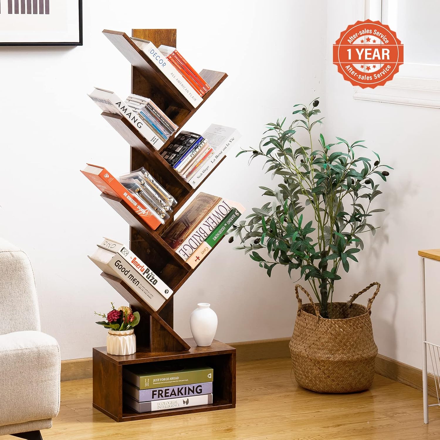 Yoobure Tree Bookshelf - 6 She - Home Office Bookshelves 评论和价格