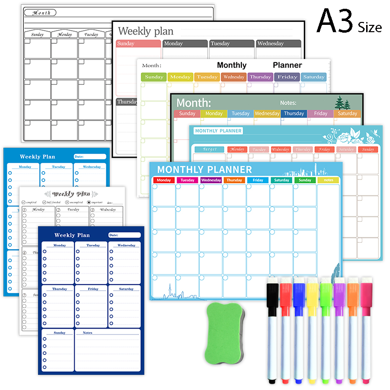 Magnetic Weekly Monthly Planne - Magnetic Calendar Board 评论和价格