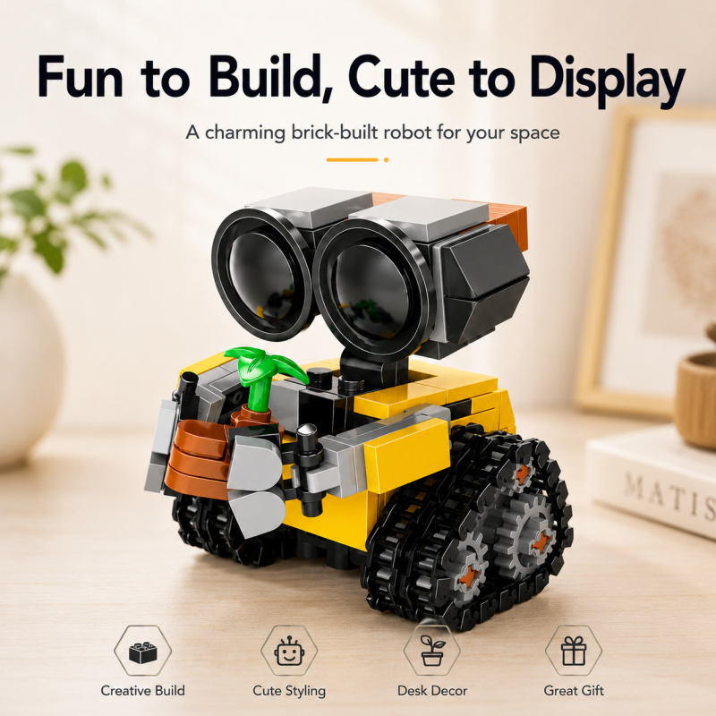 Mini Robot Building Blocks Set - Home Office Kit 评论和价格