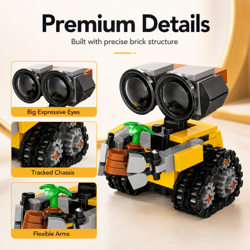 Mini Robot Building Blocks Set - Home Office Kit 评论和价格