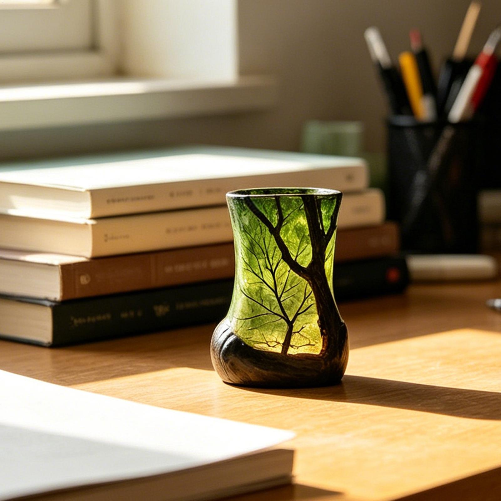 Bedside Table Lamp Forest Nigh - Home Office Bookshelves 评论和价格
