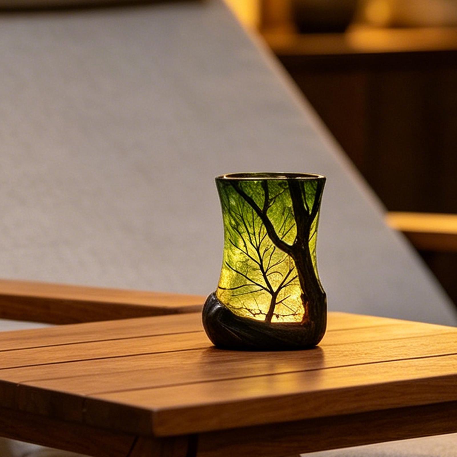 Bedside Table Lamp Forest Nigh - Home Office Bookshelves 评论和价格
