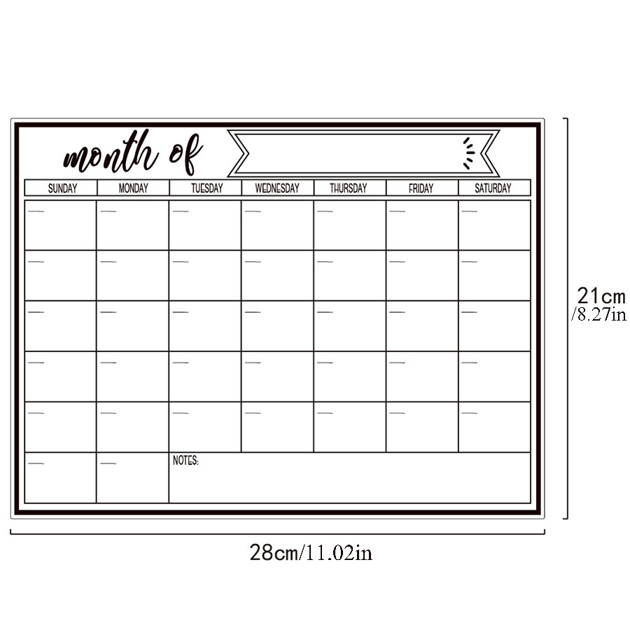 Fridge Magnetic Whiteboard Sti - Magnetic Calendar Board 评论和价格