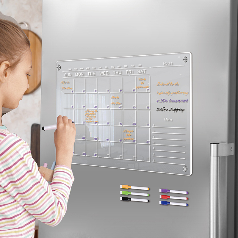 Clear Acrylic Fridge Magnet St - Magnetic Calendar Board 评论和价格