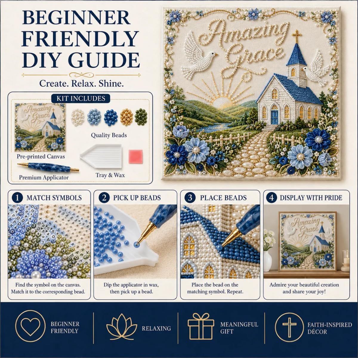 Sacred Hymn Pearl Art Kit Coll - Home Office Inspiration 评论和价格