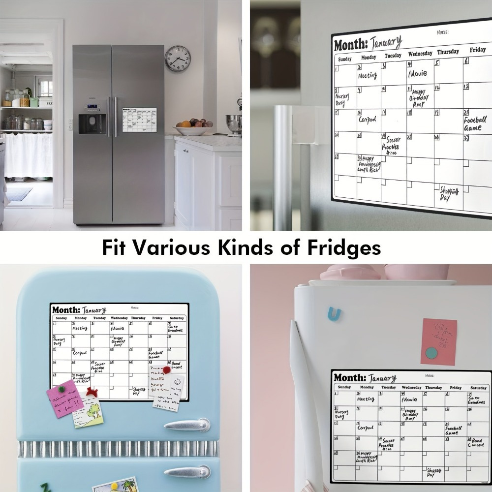 1Pc Magnetic Dry Erase Calenda - Magnetic Calendar Board 评论和价格
