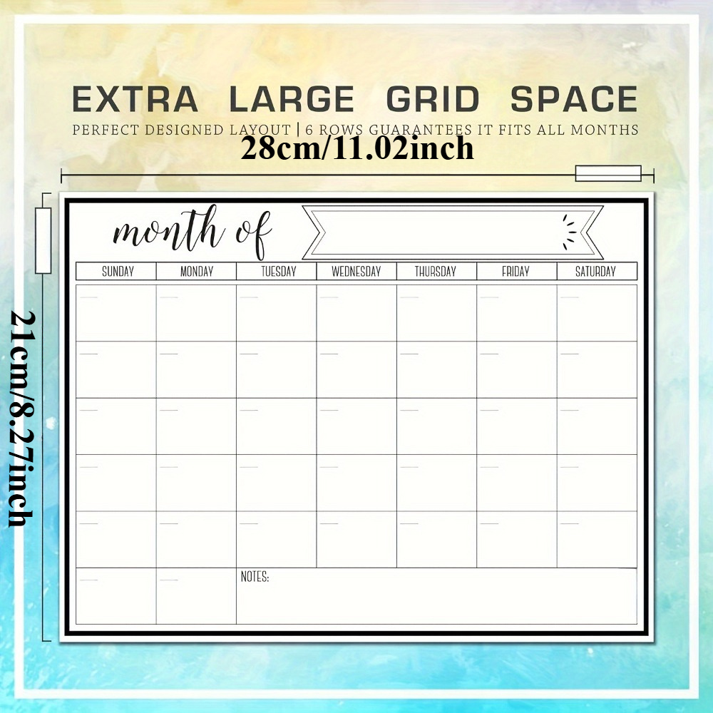 1Pc Magnetic Dry Erase Calenda - Magnetic Calendar Board 评论和价格