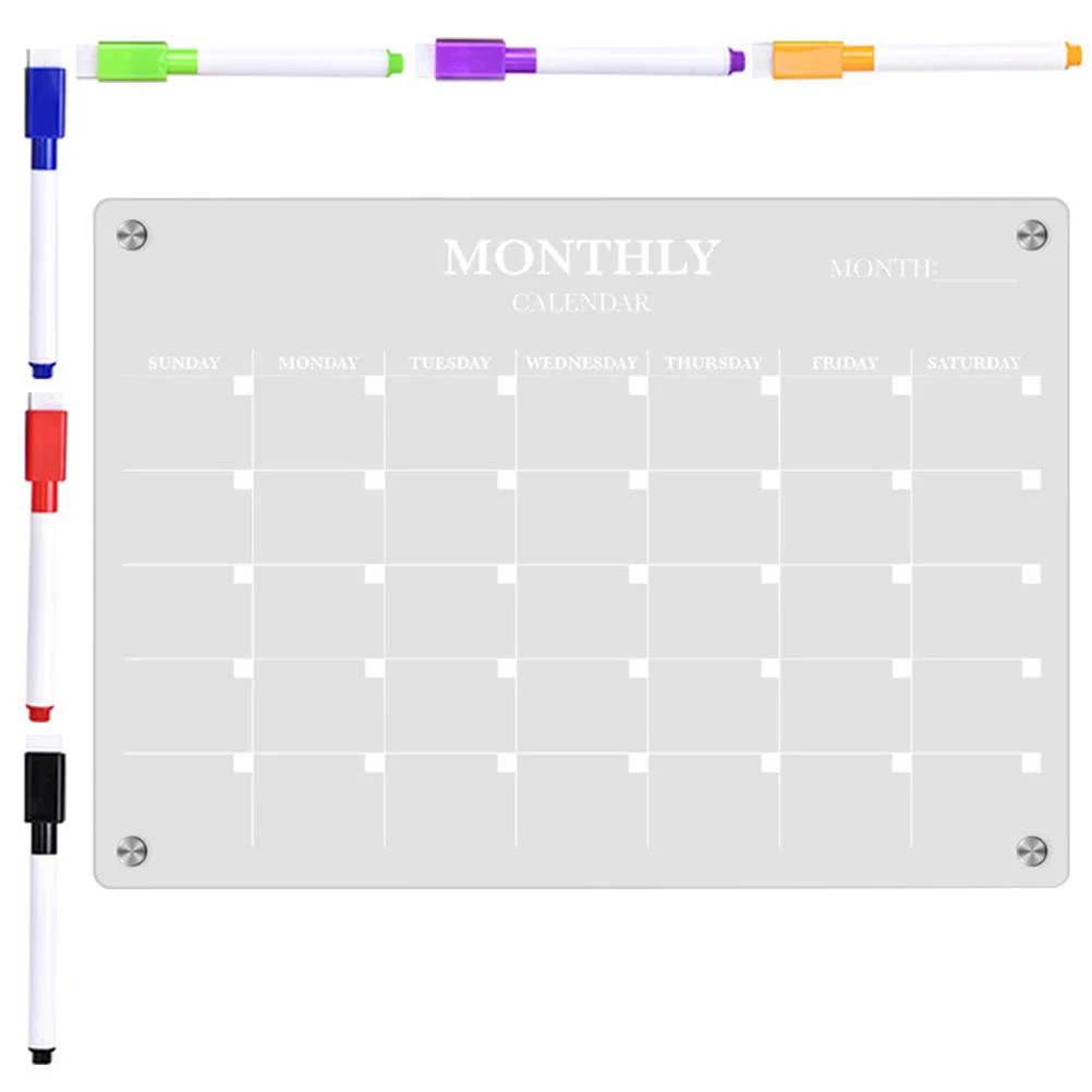 Magnetic Fridge Board Acrylic  - Magnetic Calendar Board 评论和价格