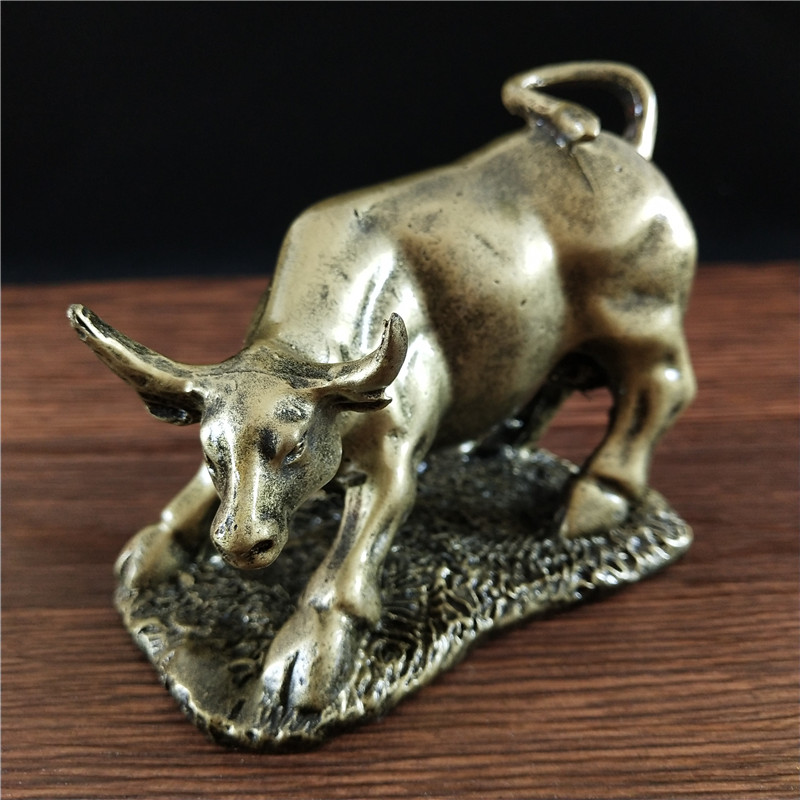 Bronze Bull Statue Ornament Wa - Home Office Marketing 评论和价格