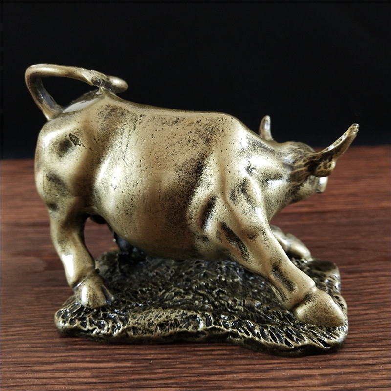 Bronze Bull Statue Ornament Wa - Home Office Marketing 评论和价格