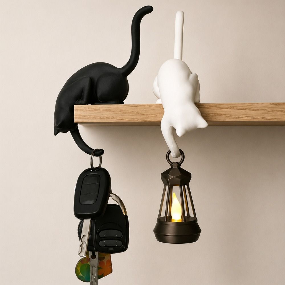 3D Printed Cat-Shaped Wall Hoo - Home Office Bookshelves 评论和价格