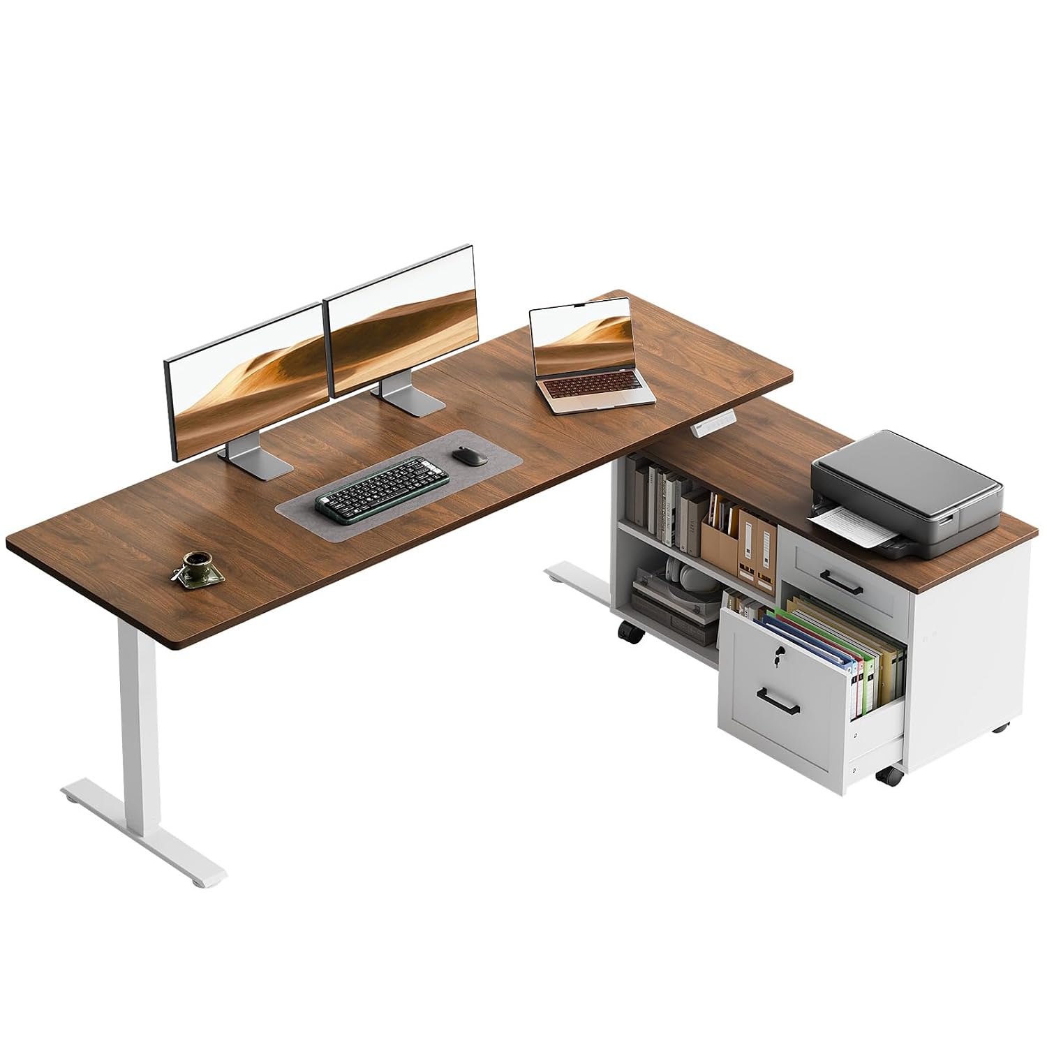 L Shaped Electric Standing Des - Standing Desk Electric 评论和价格