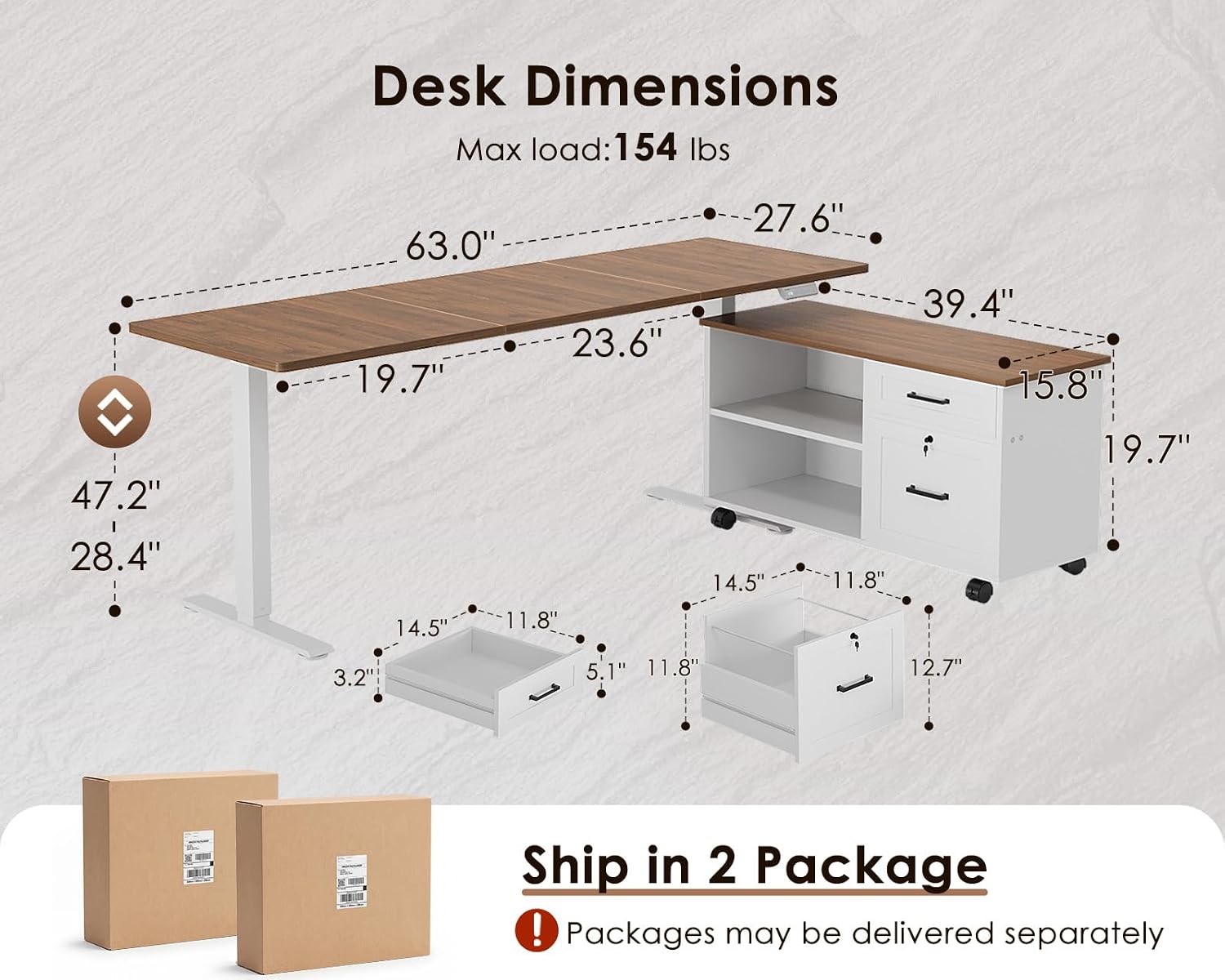 L Shaped Electric Standing Des - Standing Desk Electric 评论和价格