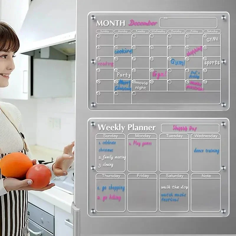 Fridge Magnet Sticker Clear Ac - Magnetic Calendar Board 评论和价格