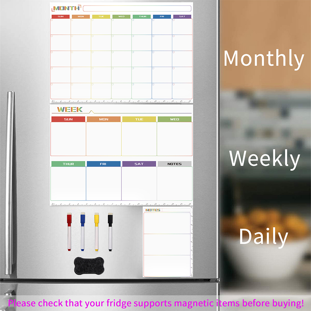 Magnetic Dry Erase Board Reusa - Magnetic Calendar Board 评论和价格