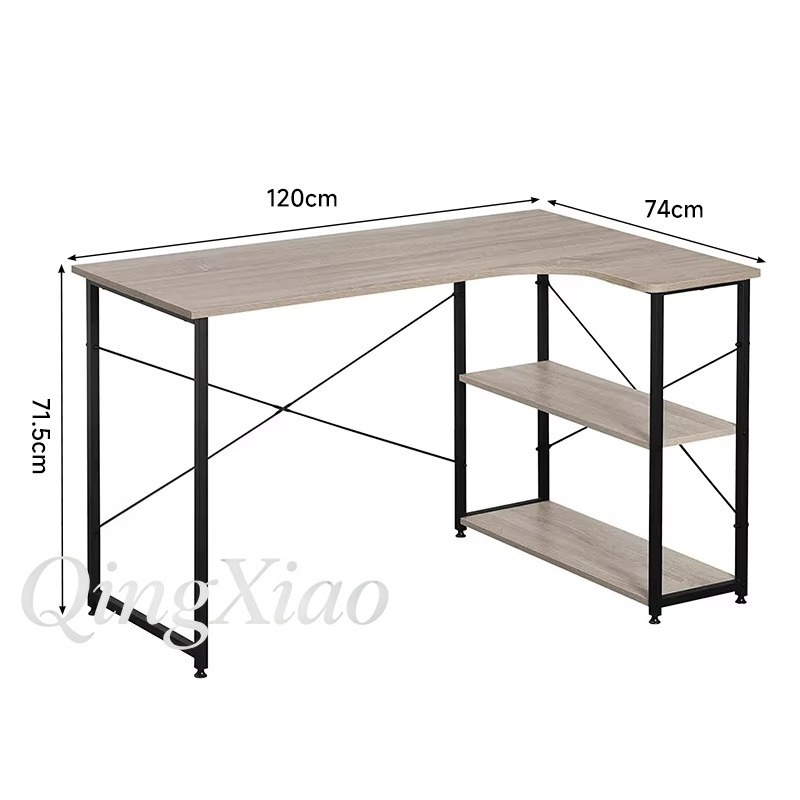 L Shaped Corner Desk With Book - Home Office Bookshelves 评论和价格