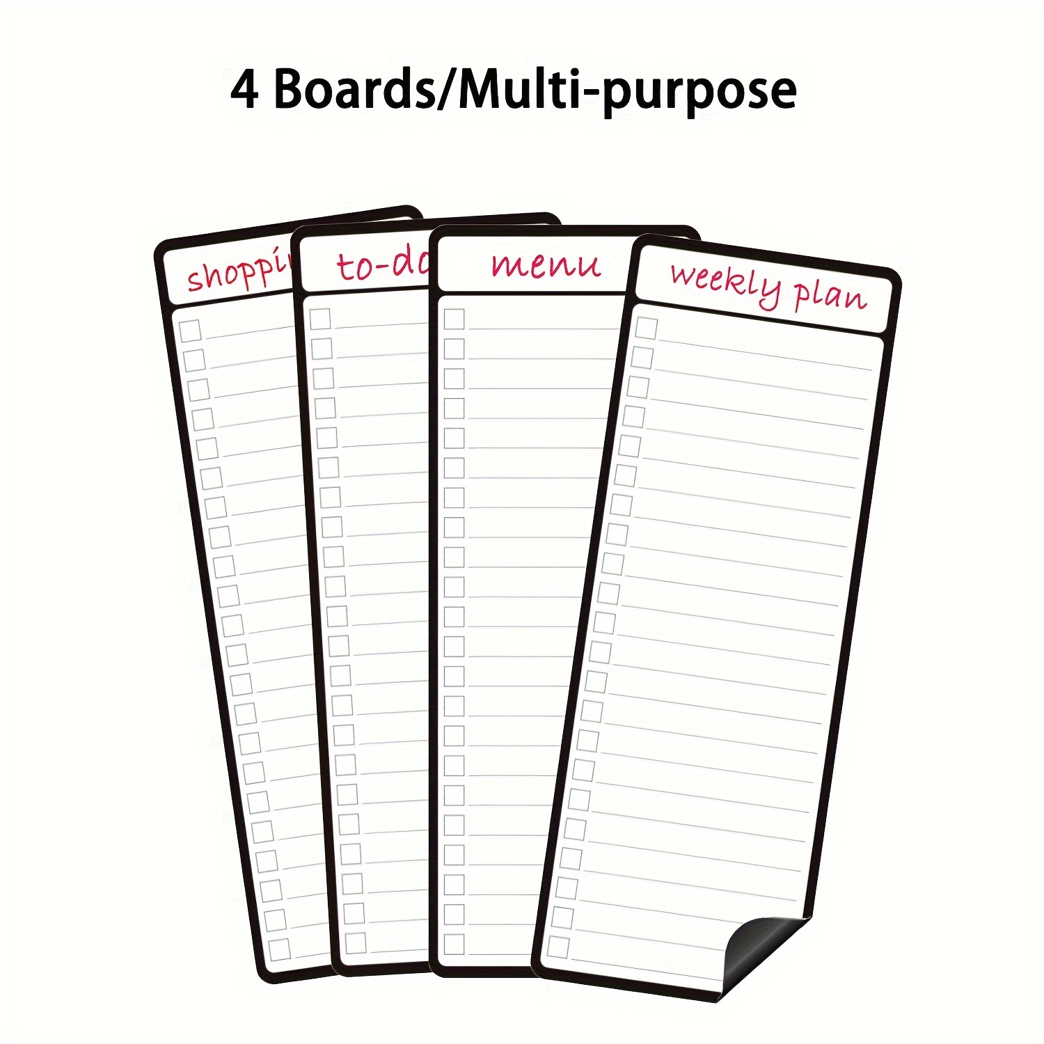 4pcs Magnetic Dry Erase List B - Magnetic Calendar Board 评论和价格