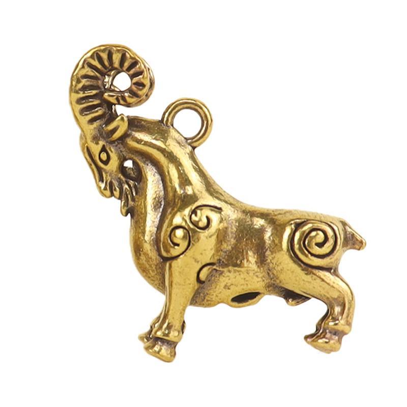 Retro Brass Sheep Pendant Orna - Home Office Bookshelves 评论和价格