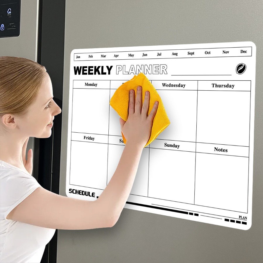 Erasable Week Plan Schedule Ca - Magnetic Calendar Board 评论和价格