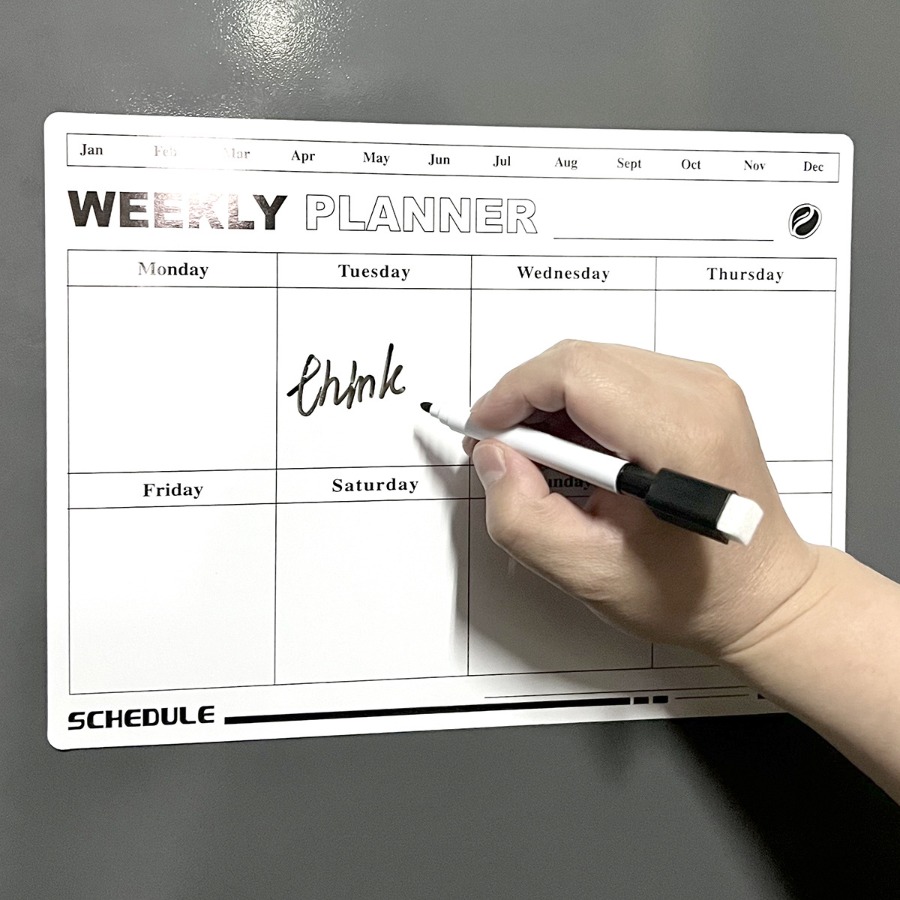 Erasable Week Plan Schedule Ca - Magnetic Calendar Board 评论和价格