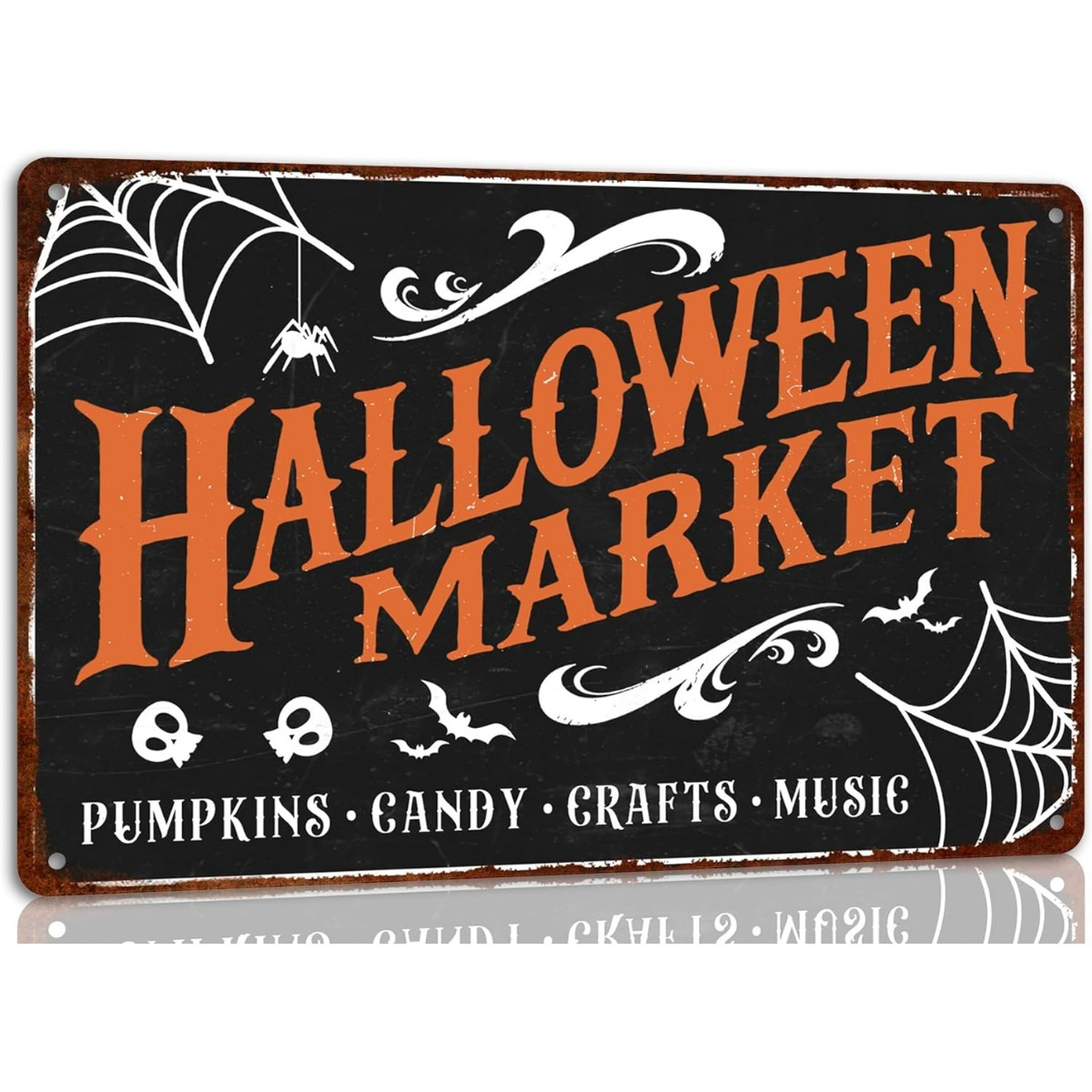 Vintage Halloween Market Metal - Home Office Marketing 评论和价格