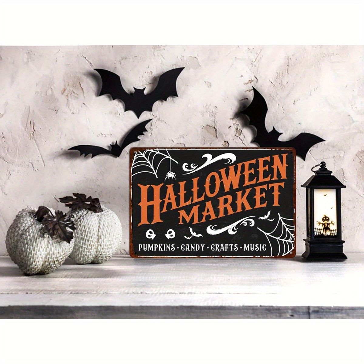 Vintage Halloween Market Metal - Home Office Marketing 评论和价格