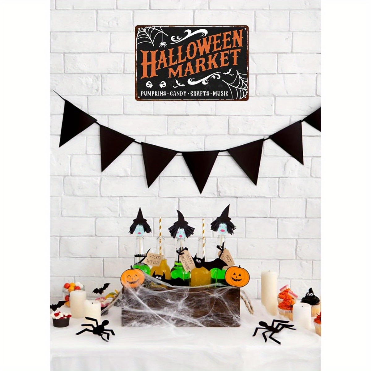 Vintage Halloween Market Metal - Home Office Marketing 评论和价格
