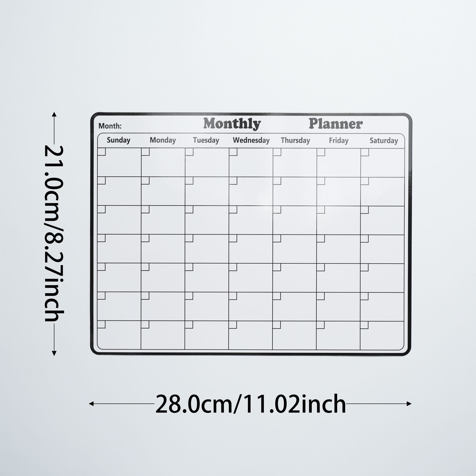 5Pcs/Set Electrostatic Wall Pl - Magnetic Calendar Board 评论和价格