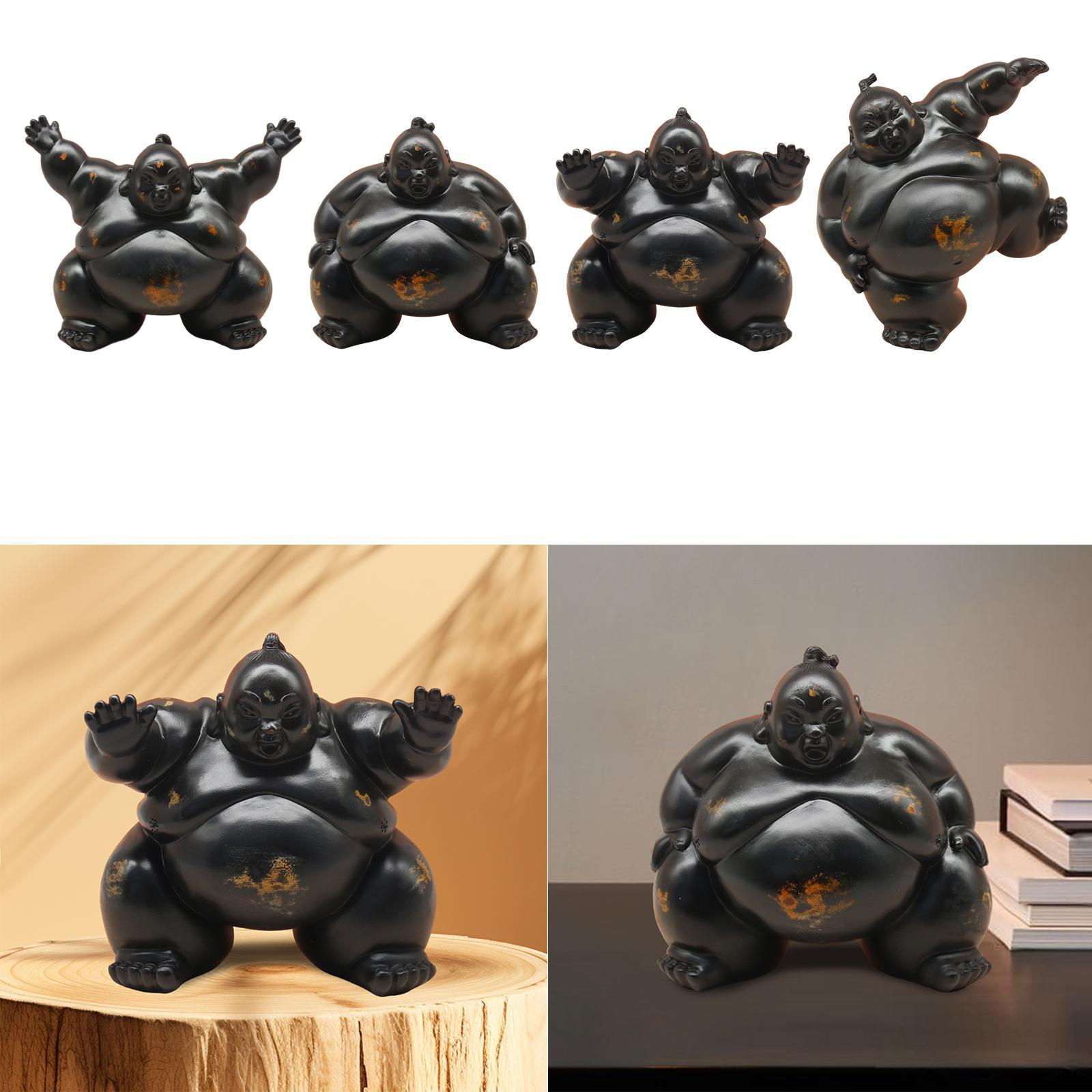 Sumo Statue Housewarming Gift  - Home Office Bookshelves 评论和价格