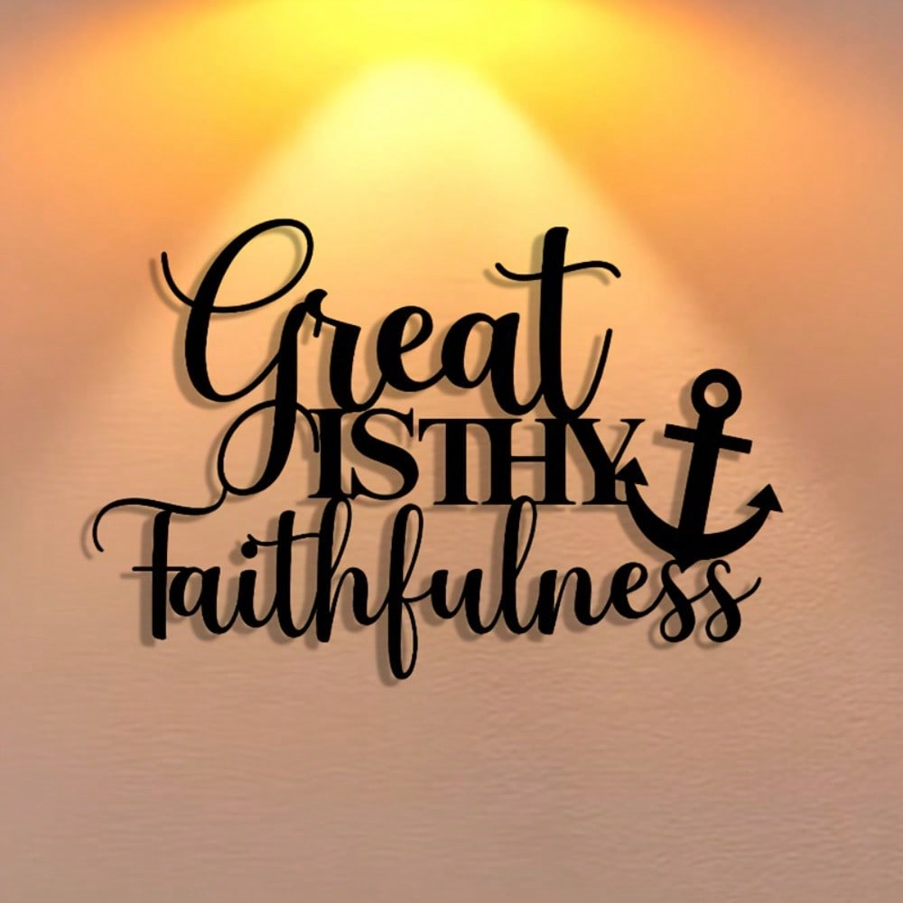 CIFBUY Metal Wall Art Faith in - Home Office Inspiration 评论和价格