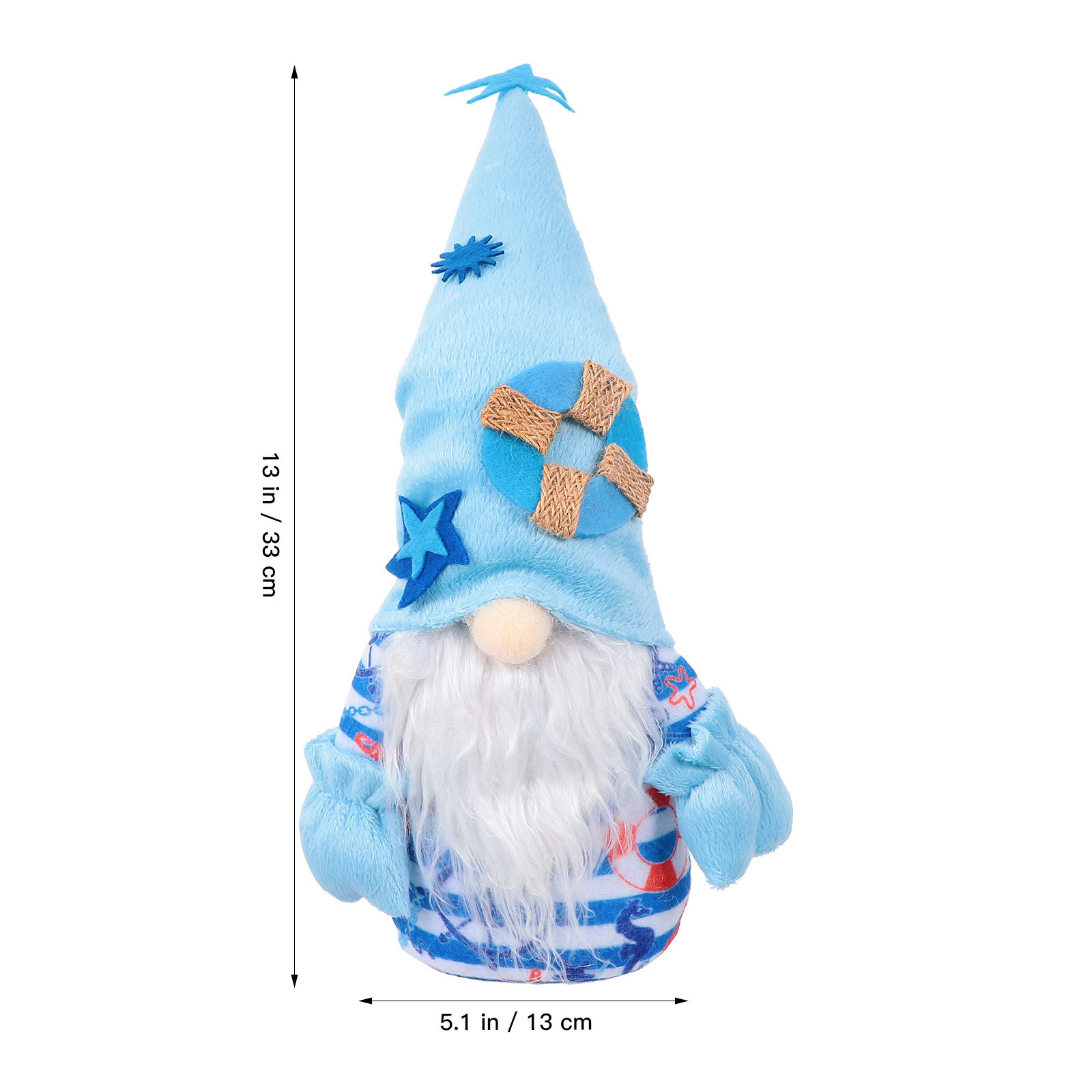 Handmade Cloth Tomte Gnome Dec - Home Office Bookshelves 评论和价格
