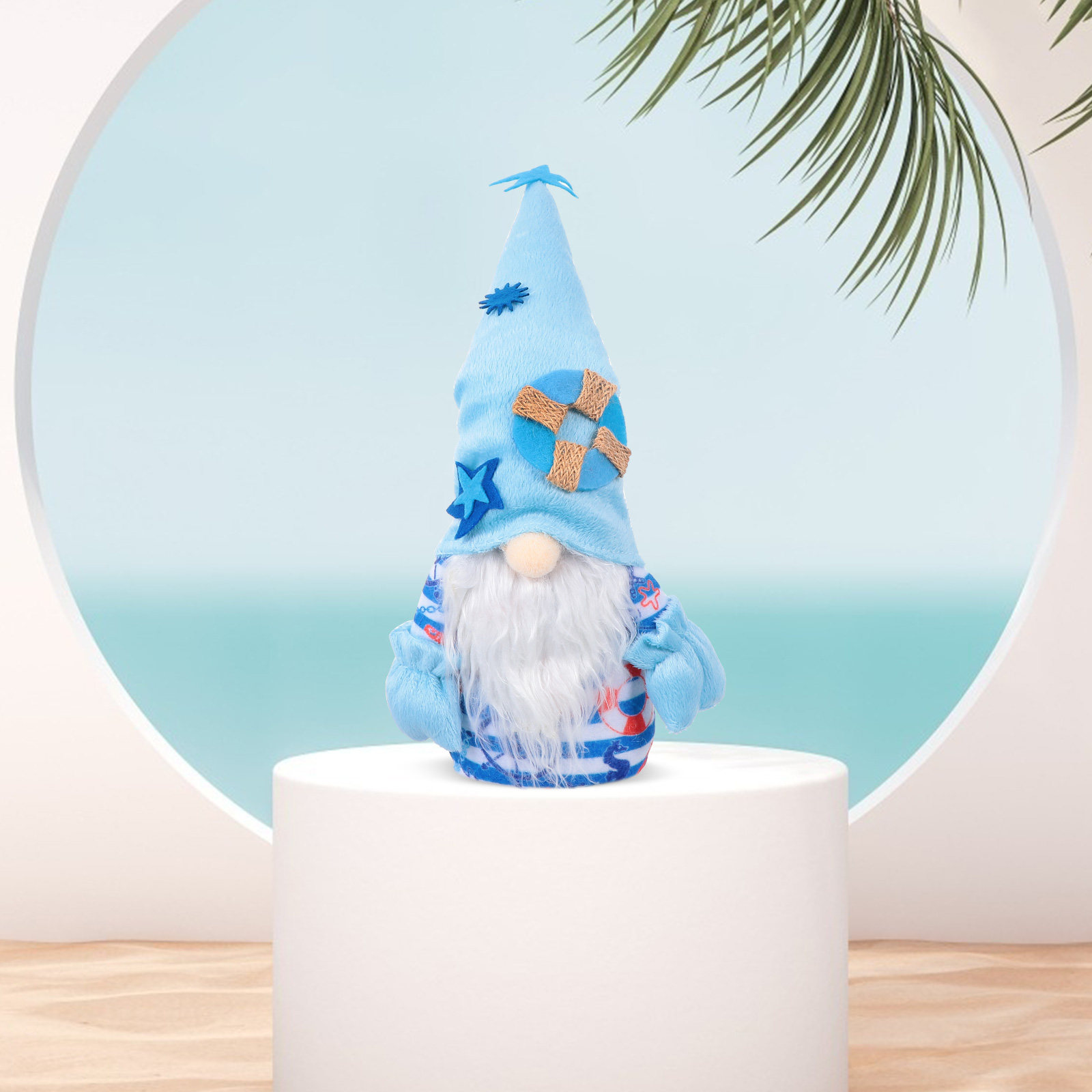 Handmade Cloth Tomte Gnome Dec - Home Office Bookshelves 评论和价格