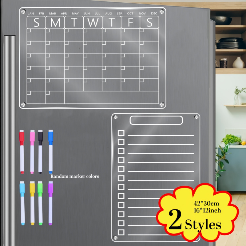 Acrylic Magnetic Calendar for  - Magnetic Calendar Board 评论和价格